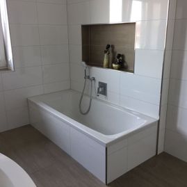 ​Fliesenverlegung Hepting GmbH​ Dörpen Neubau Badewanne